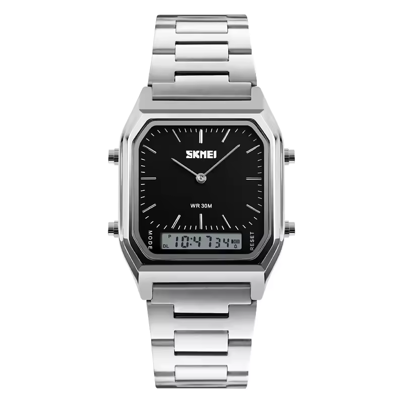 Metal Skmei -Black Dial