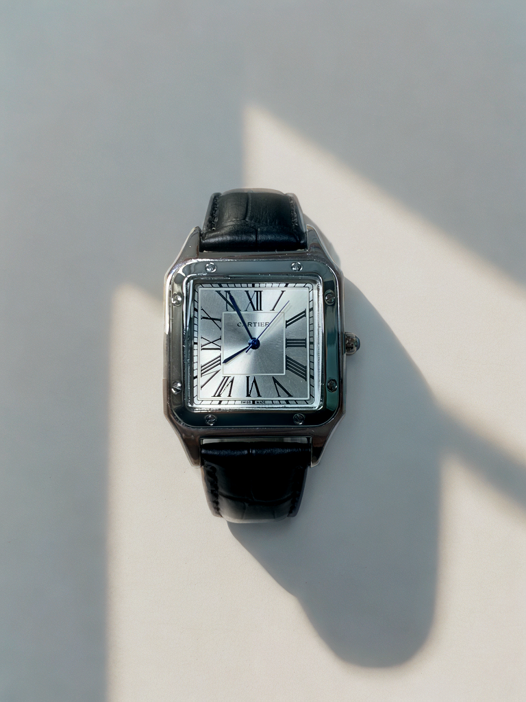 Leather Cartier Santos -Black